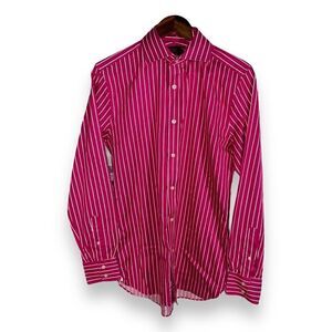 Sartorial 2-Fold Slim Fit Spread Collar Dress Shirt S 15 38